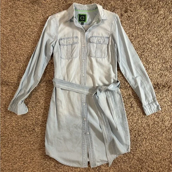 NEW C Wonder Shirtdress with Matching Belt - Picture 4 of 8